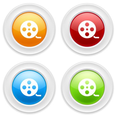 Düğmeleri ile film simgesi