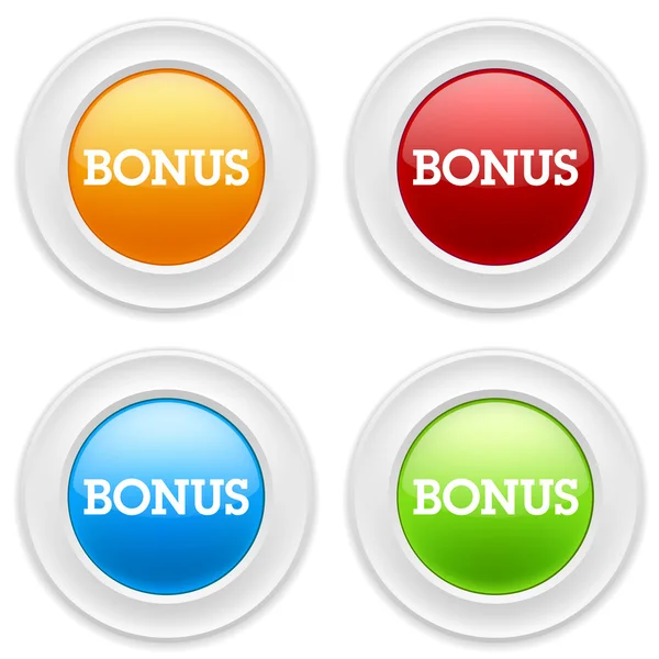 Buttons with bonus sign — Stock Vector
