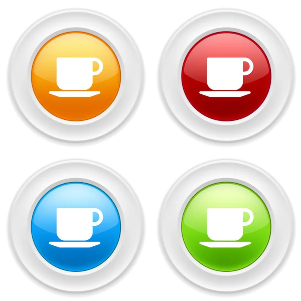 Иконки чашки кофе — стоковый вектор