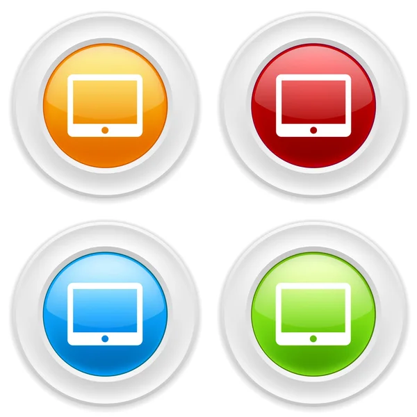 Screen monitor sign icons — Stock Vector