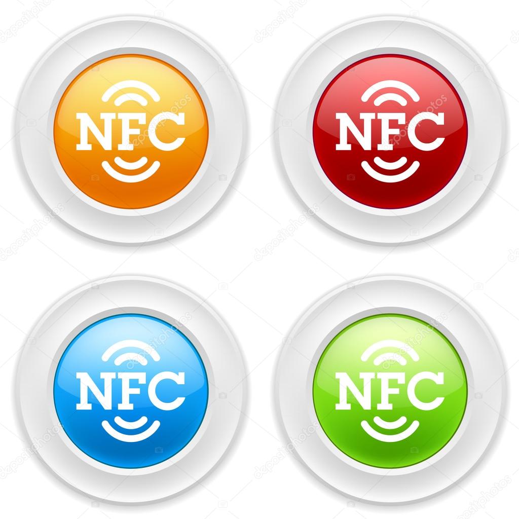 Buttons with nfc icon