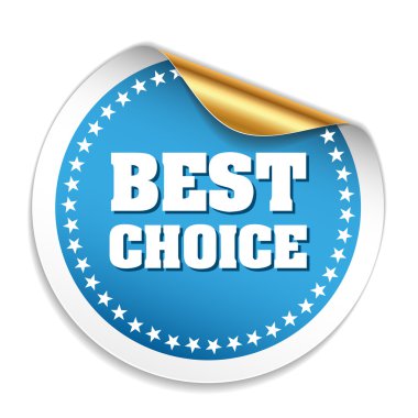 Yuvarlak en iyi seçim etiket