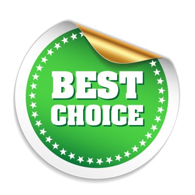 Yuvarlak en iyi seçim etiket