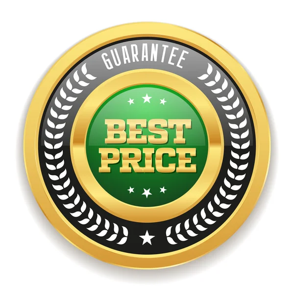 Miglior badge prezzo verde — Vettoriale Stock