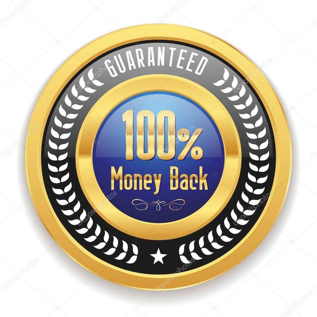 Hundred percent  money back badge