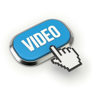 Mavi video düğmesi