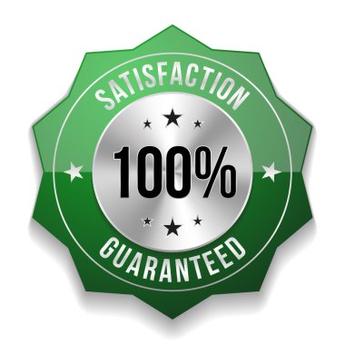 yüz yüzde memnuniyeti rozeti