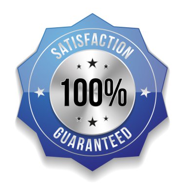 yüz yüzde memnuniyeti rozeti