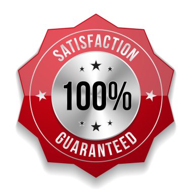 yüz yüzde memnuniyeti rozeti