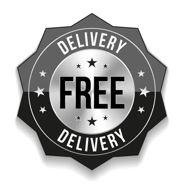 Free delivery badge — Stock Vector