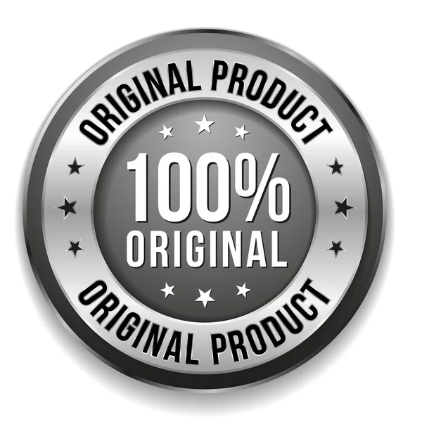 Hundred percent original badge — Stock Vector