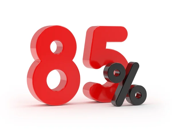 Red 85 percent — Stock Photo, Image