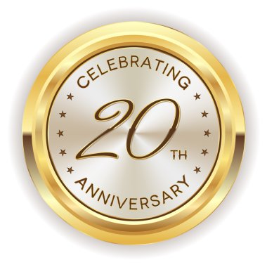 20th yıldönümü rozeti