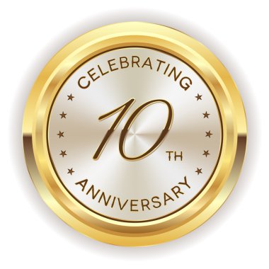 10th yıldönümü rozeti