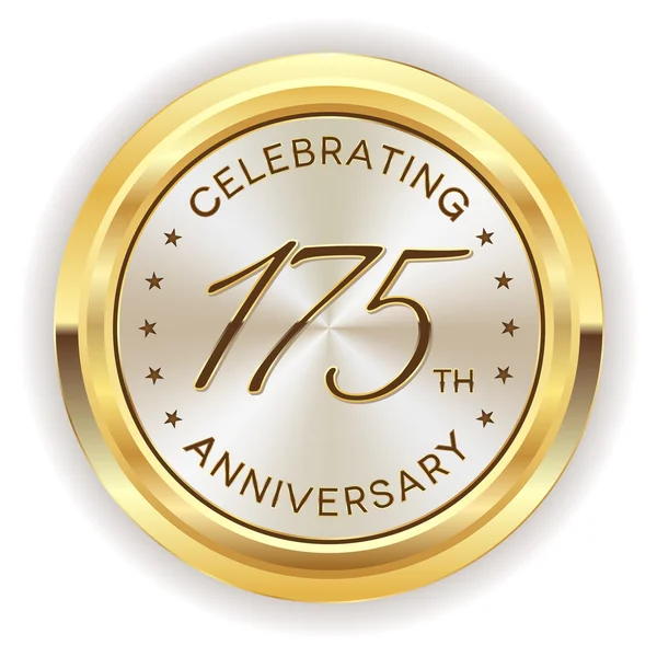 175th anniversary badge — Stock Vector