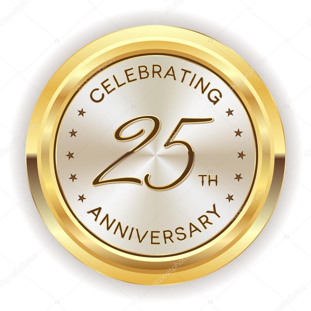 25th anniversary badge Stock Vector Image by ©newartgraphics #78913696