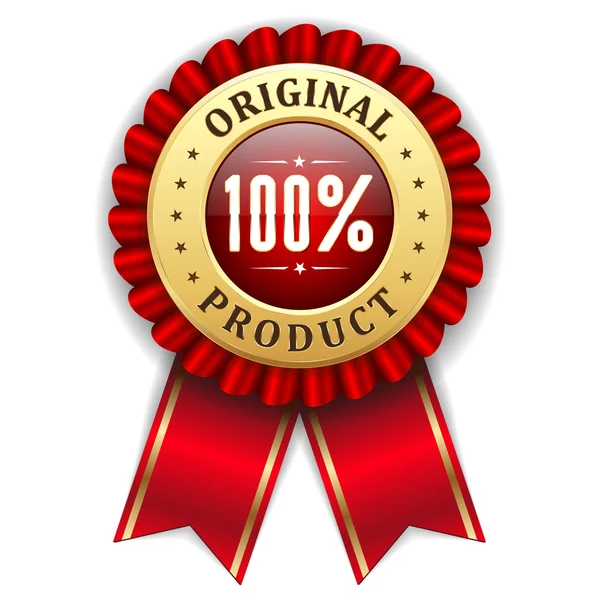 100 percent original product — Stock Vector