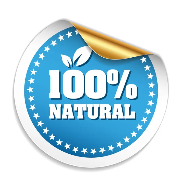 Natuurproduct sticker — Stockvector