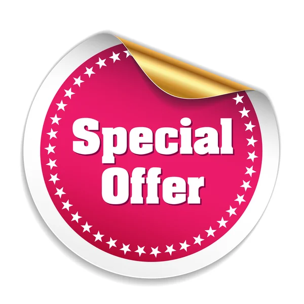 Special offer sticker — Stock Vector