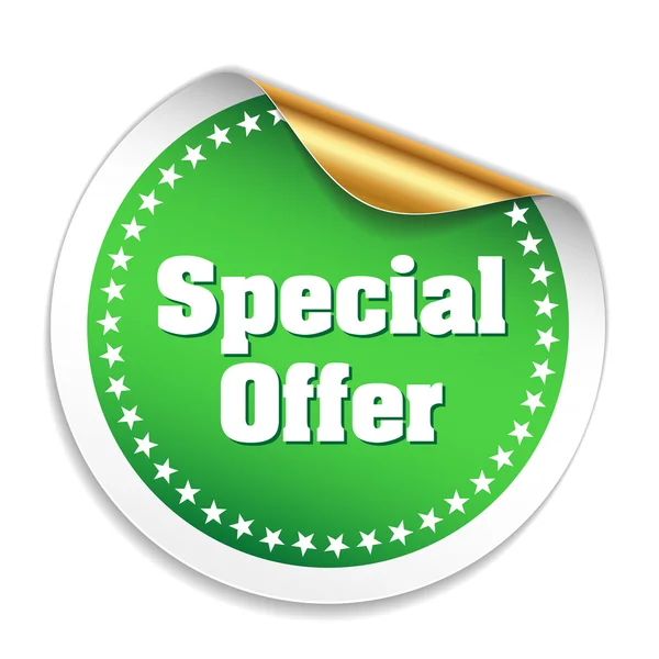 Special offer sticker — Stock Vector