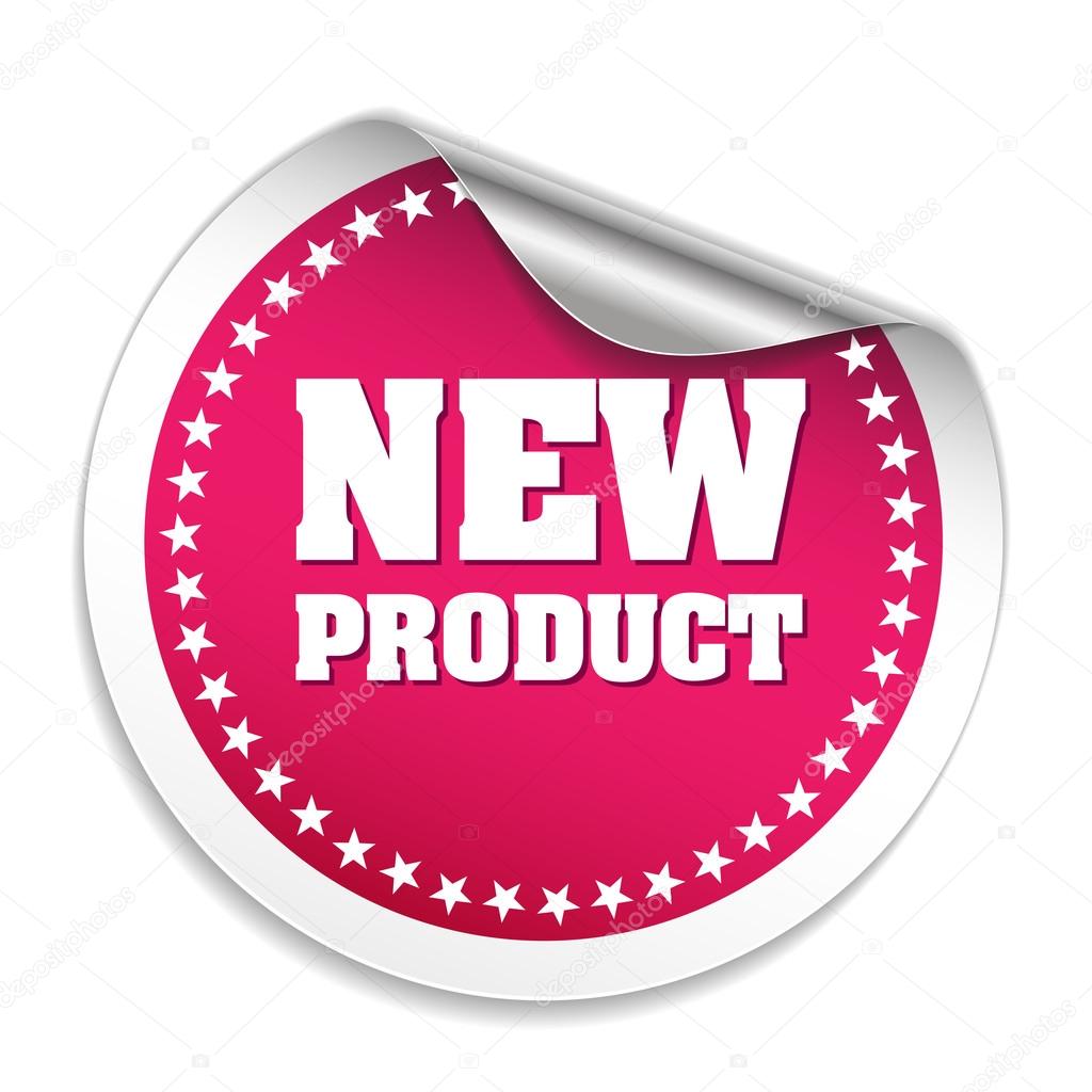 Round New Product Sticker