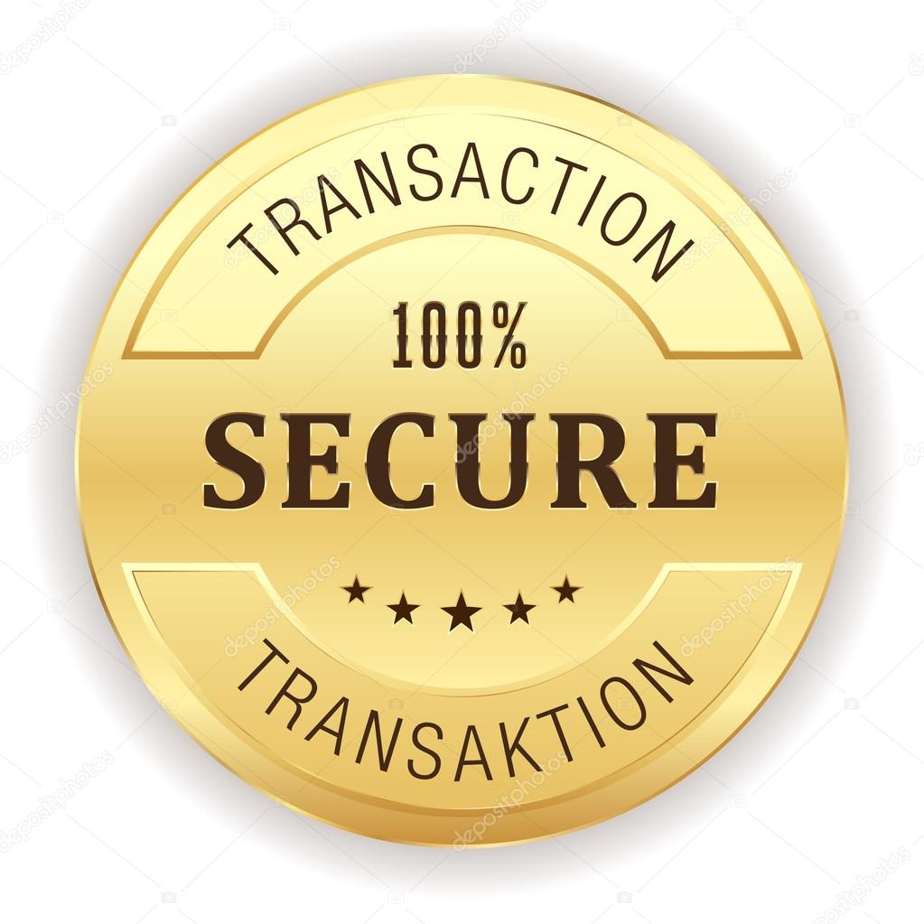 Gold secure transaction button