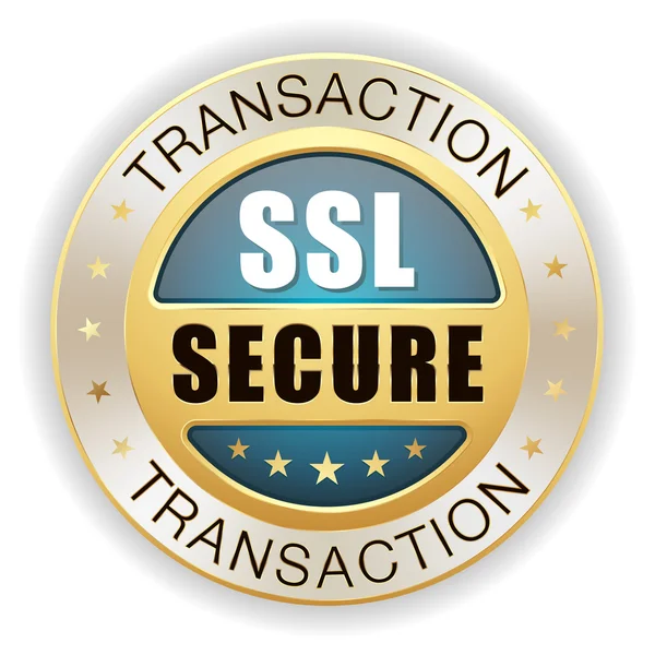 Secure transaction badge — Stock Vector