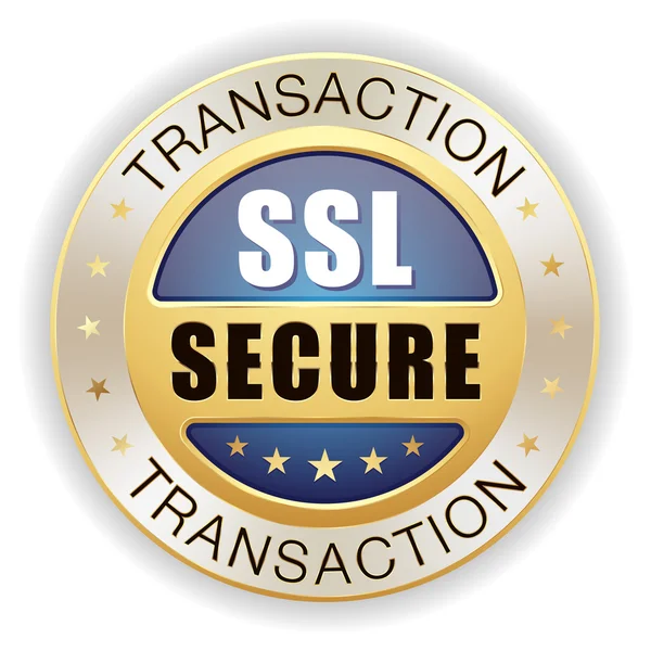 Secure transaction badge — Stock Vector