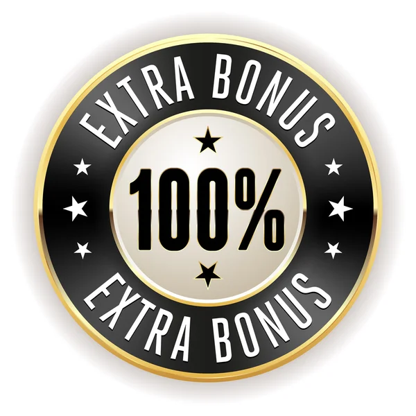 100 procent navíc bonus — Stockový vektor