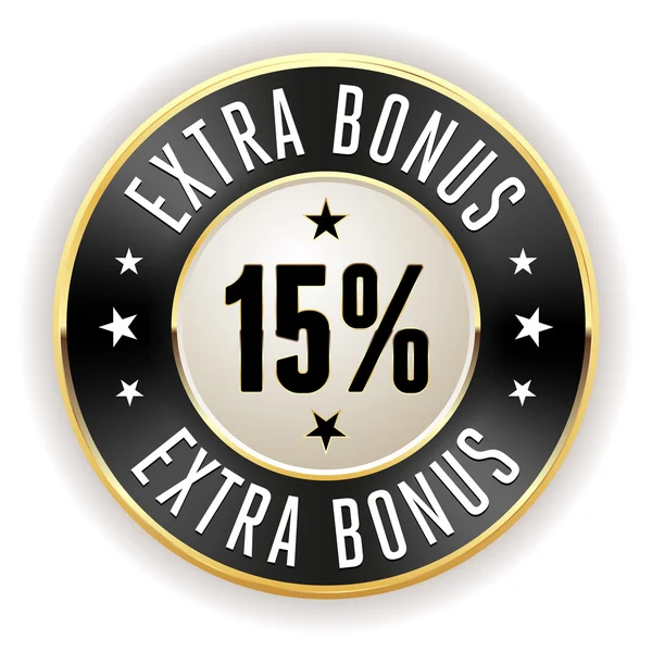 15 procent extra bonus — Stock vektor