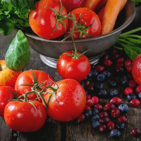 Mix ovoce, zeleniny a plody — Stock fotografie