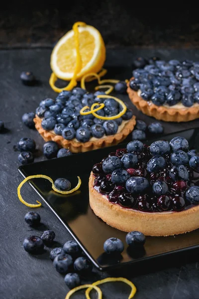 Tart with blueberries — Stock Photo, Image