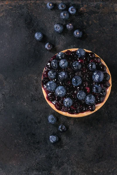 Torte mit Blaubeeren — Stockfoto