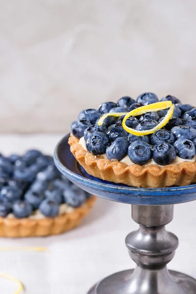 Tartlet with blueberries — Stock Photo, Image