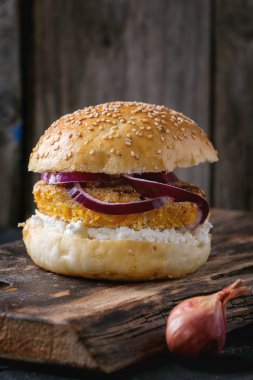 Tatlı patates sebze burger