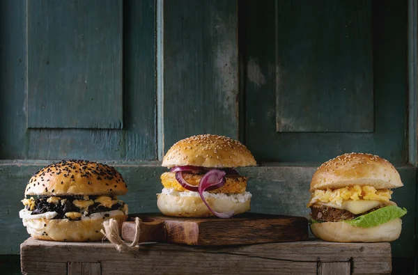 Homemade veggie hamburger — Stockfoto