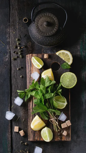 アイス緑茶の成分 — ストック写真