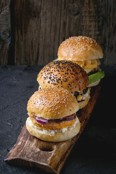 Домашнє veggie гамбургер — стокове фото