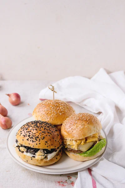 Domowe warzywko burger — Zdjęcie stockowe