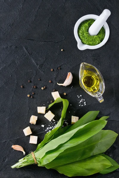 Bunch of fresh ramson — Stock Photo, Image