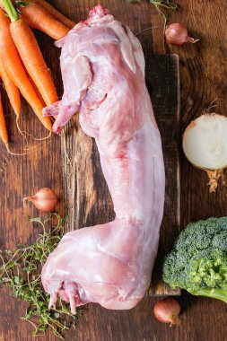 Sebzeler çiğ tavşan