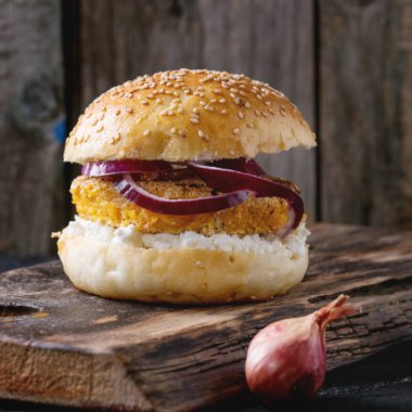 Tatlı patates sebze burger