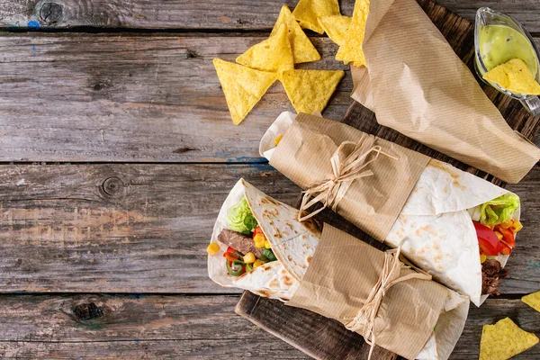 Tortilla's en nachos — Stockfoto