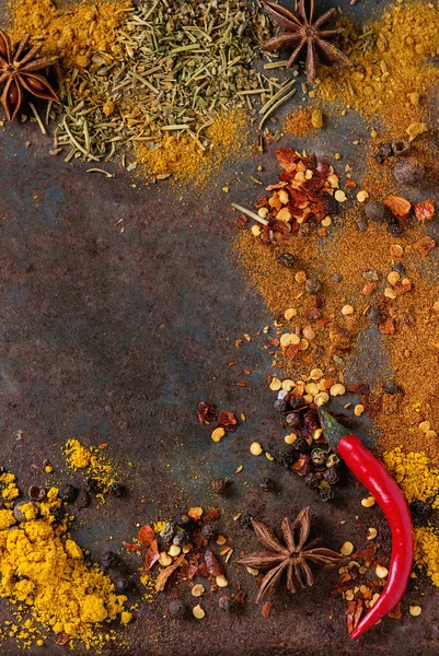 Fondo picante con chiles —  Fotos de Stock