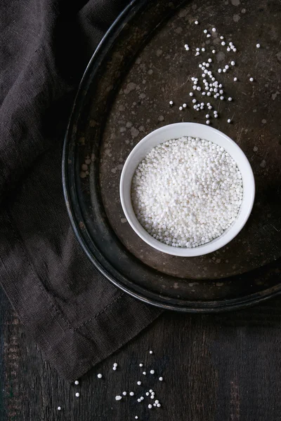 Perlas de tapioca sin cocer — Foto de Stock