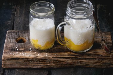 Tapyoka tatlı mango ile