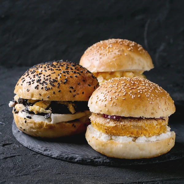 Hamburguesa vegetariana casera — Foto de Stock