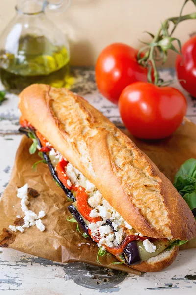 Vejetaryen baget sandviç