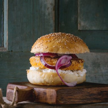 Tatlı patates sebze burger