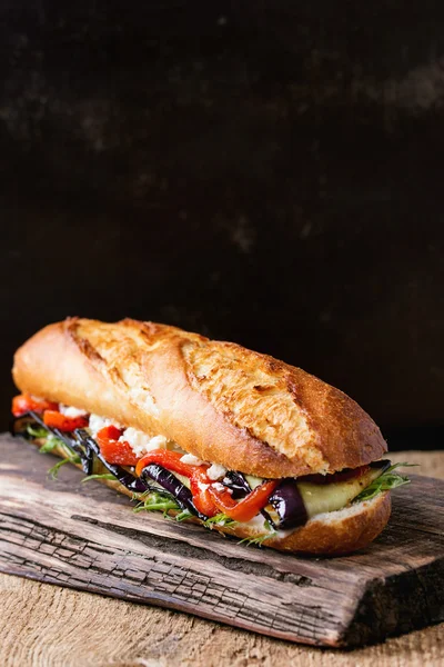 Sandwich baguette végétarien — Photo